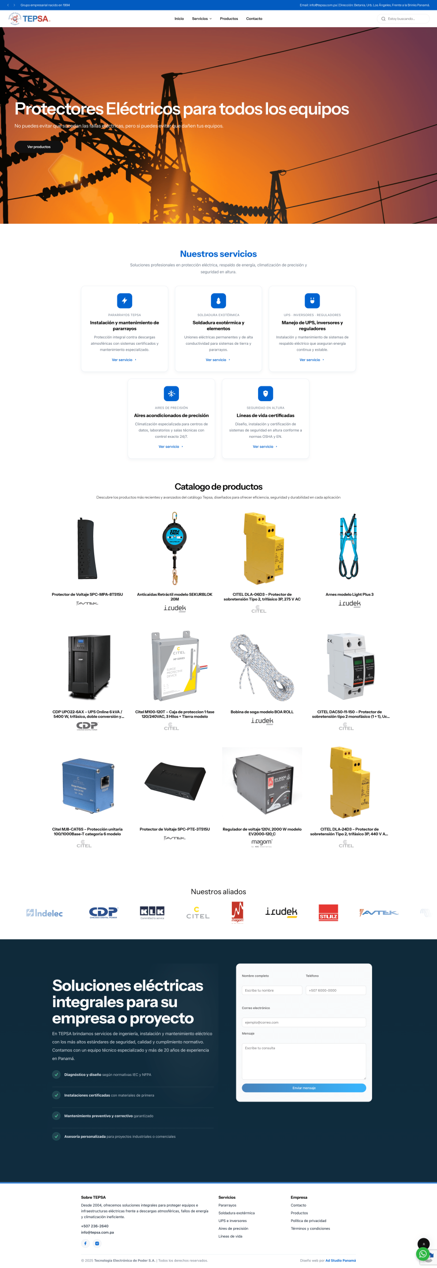 Sitio web de TEPSA